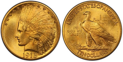 1913 Ten Dollar Gold Coin