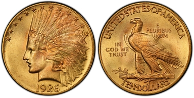 1926 Ten Dollar Gold Coin