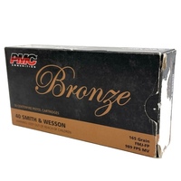 PMC Ammunition Bronze 40D 165gr 40 S&W Ammunition