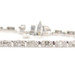 1.50 ctw Round and Baguette Cut Diamond 14KT White Gold Classic Tennis Bracelet