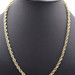 Men's 10KT Yellow Gold 5.4mm Wide Classic Rope Chain Necklace 23.5" - 10.59g