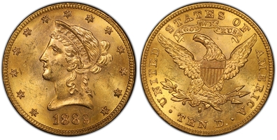 1889 S Liberty $10 Gold Coin