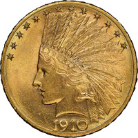 1910 D Indian Head $10 Gold Coin