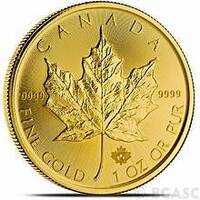 2015 Canadian Maple 1 OZ Gold Round