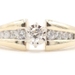 0.32 ctw Round Diamond 14KT Yellow Gold Women's Engagement Ring by Keepsake 4g