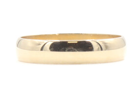 Classic Estate 10KT Yellow Gold 3.9mm Wide Wedding Band Ring Size 6 3/4 - 2.08g