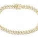 Estate 14KT Yellow Gold 7" 6.2mm Wide Hollow Curb Link Bracelet - 7.15g by IGS 