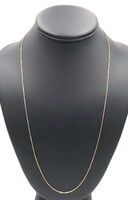 Classic Peru 10KT Yellow Gold 0.8mm Thin High Shine 24" Box Chain Necklace 2.6g