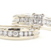 0.63 ctw Princess and Round Diamond Channel Set 14KT White Gold Wedding Ring Set