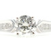 1.12 ctw 14KT White Gold Lab Grown Diamond Solitaire Classic Engagement Ring 