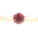 Solitaire 0.25 Ct Round Garnet Gemstone 14KT Yellow Gold Engagement Ring 1.9g