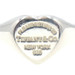 Estate Return to Tiffany & Co. Sterling Silver (925) Heart Signet Ring Size 8.5