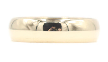 High Shine 14KT Yellow Gold 5.7mm Classic Wedding Band Ring Size 10.5 ArtCarved