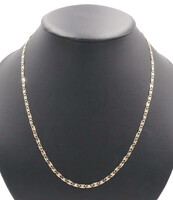 Classic Estate 14KT Tri-Color Gold 3.3mm Valentino Chain Necklace 22.5" - 8.45g