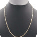 Classic Estate 14KT Tri-Color Gold 3.3mm Valentino Chain Necklace 22.5" - 8.45g
