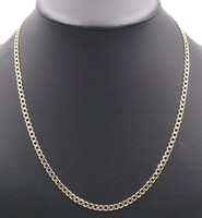 High Shine 10KT Yellow Gold 4.2mm Estate Tight Curb Link Necklace 22" - 5.72g
