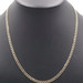 High Shine 10KT Yellow Gold 4.2mm Estate Tight Curb Link Necklace 22" - 5.72g