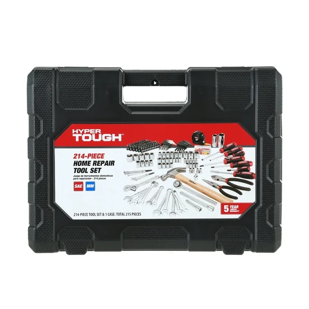 Hyper Tough 214-Piece Home Repair Tool Kit