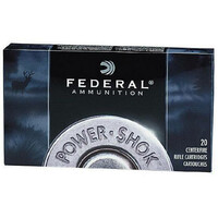 Federal Power-Shok .243 Winchester Ammunition 20 Rounds JSP 100 Grains 243B