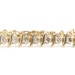 Women's 4.35 ctw Round Diamond 10KT Yellow Gold S-Link 7" Tennis Bracelet 12.27g