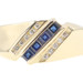 Men's Diagonal 0.44 Ctw Lab-Created Sapphire & Natural Diamond 14KT Gold Ring