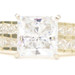 Women's 14KT Yellow Gold 2-Row Princess Cut Cubic Zirconia Ring Size 7 - 4.74g