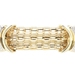 14KT Yellow Gold Mesh Band 11mm Triple Strand 0.50 ctw Round Diamond Bracelet