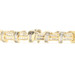 7.00 Ctw Baguette-Cut Diamond 14KT Gold Unique Channel-Set Tennis Bracelet 7"