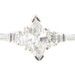 Past Present Future 0.99 Ctw Marquise & Round Diamond Platinum Engagement Ring