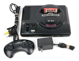 Sega Genesis with Controller, Game and Cables
