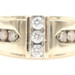 Men's 1.20 Ctw Channel-Set White & Champagne Diamond 10KT Gold Ring by MGW 8.7g