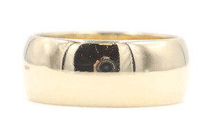 Classic 14KT Yellow Gold High Shine Estate 7.8mm Thick Wedding Band Ring 7.27g