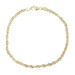 Classic 10KT Yellow Gold 3mm Wide Estate Rope Chain Bracelet by FMG 7.5" - 1.7g