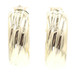 Women's Freeform 18KT Yellow Gold Estate Ribbed Hoop Earrings by Milor 23.6mm