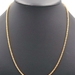 22KT Yellow Gold High Shine 22" Twisted Margarita Chain Necklace 2.5mm - 16.2g