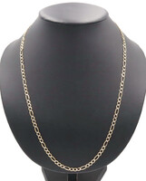 High Shine 14KT Yellow Gold Diamond-Cut 4.5mm Figaro Chain Necklace 26" - 13.62g