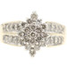 1.05 Ctw Round Diamond Marquise Cluster 10KT Yellow Gold Engagement Ring - 6.25g