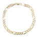 Italy 10KT Yellow Gold 5.9mm Classic Concave Figaro Chain Bracelet 8" by OR 8.4g