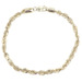 High Shine 10KT Yellow Gold 4.5mm Classic Hollow Rope Chain Bracelet 8" - 4.25g