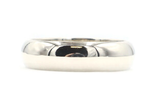 High Shine 14KT White Gold 6mm Wide Classic Wedding Band Ring Size 11 - 6.90g