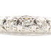 Estate 14KT White Gold 5 Stone 0.55 ctw Round Diamond Anniversary Band Ring 2.6g