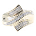 Channel-Set 0.72 Ctw Baguette & Princess Diamond 10KT Gold Statement Ring 5.13g