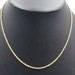 Classic 14KT Yellow Gold 2.1mm Wide High Shine Rope Chain Necklace 18" - 2.25g