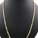 Classic 10KT Yellow Gold 4.7mm Solid High Shine Rope Chain Necklace 25.5" 9.6g