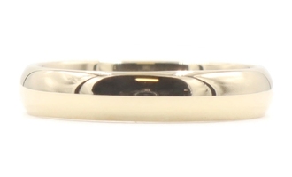 High Shine 10KT Yellow Gold 4mm Wide Classic Wedding Band Ring Size 8 - 3.70g