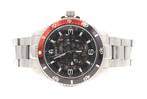 Aquacy Skeleton Automatic Miyota Movement by Citizen Men's Watch 200M Red