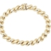 Women's 14KT Yellow Gold San Marco Estate Bracelet 7" - 7.8mm Wide Italy - 15.9g