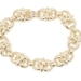 Estate 14KT Yellow Gold 13.3mm Fancy Link 7.5" Heavy Bracelet by Dankner 39.3g