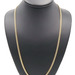 Estate 10KT Yellow Gold 3.8mm Thin Classic Italy Curb Link Necklace 24" - 8.79g