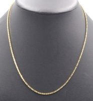 Estate 14KT Yellow Gold 20" Long 1.6mm Wide Byzantine Chain Necklace - 10 Grams 